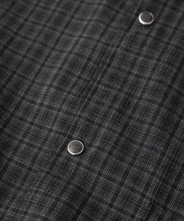 phebus- フィーバスのWOOL POLY TROPICAL SHIRTのDARK CHECK公式通販サイトsession福岡セレクトショップ