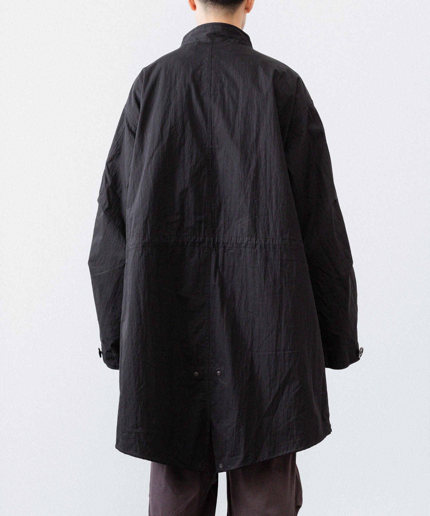 ANTHEM A アンセムエー NYLON COTTON MILITARY OVER COATのBLACK公式通販サイトsession福岡セレクトショップ