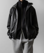 画像をギャラリービューアに読み込む, ssstein(シュタイン)のW/SI SATIN ZIP UP SHORT JACKET - BLACKの公式通販サイトsession福岡セレクトショップ
