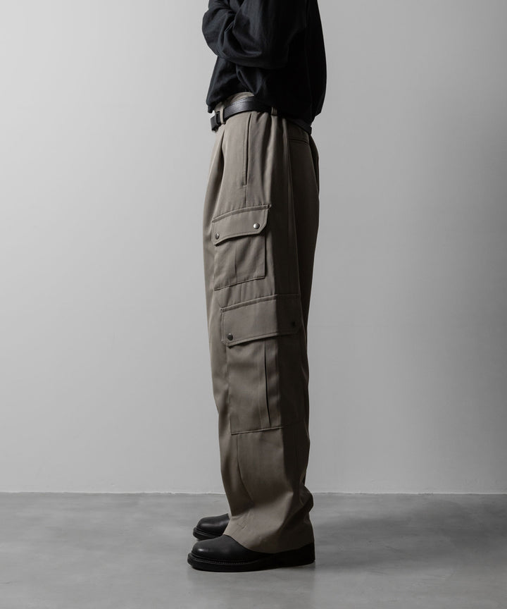 ssstein(シュタイン)のCARGO POCKET WIDE EASY TROUSERS - TAUPE BEIGEの公式通販サイトsession福岡セレクトショップ