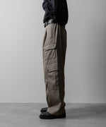 画像をギャラリービューアに読み込む, ssstein(シュタイン)のCARGO POCKET WIDE EASY TROUSERS - TAUPE BEIGEの公式通販サイトsession福岡セレクトショップ
