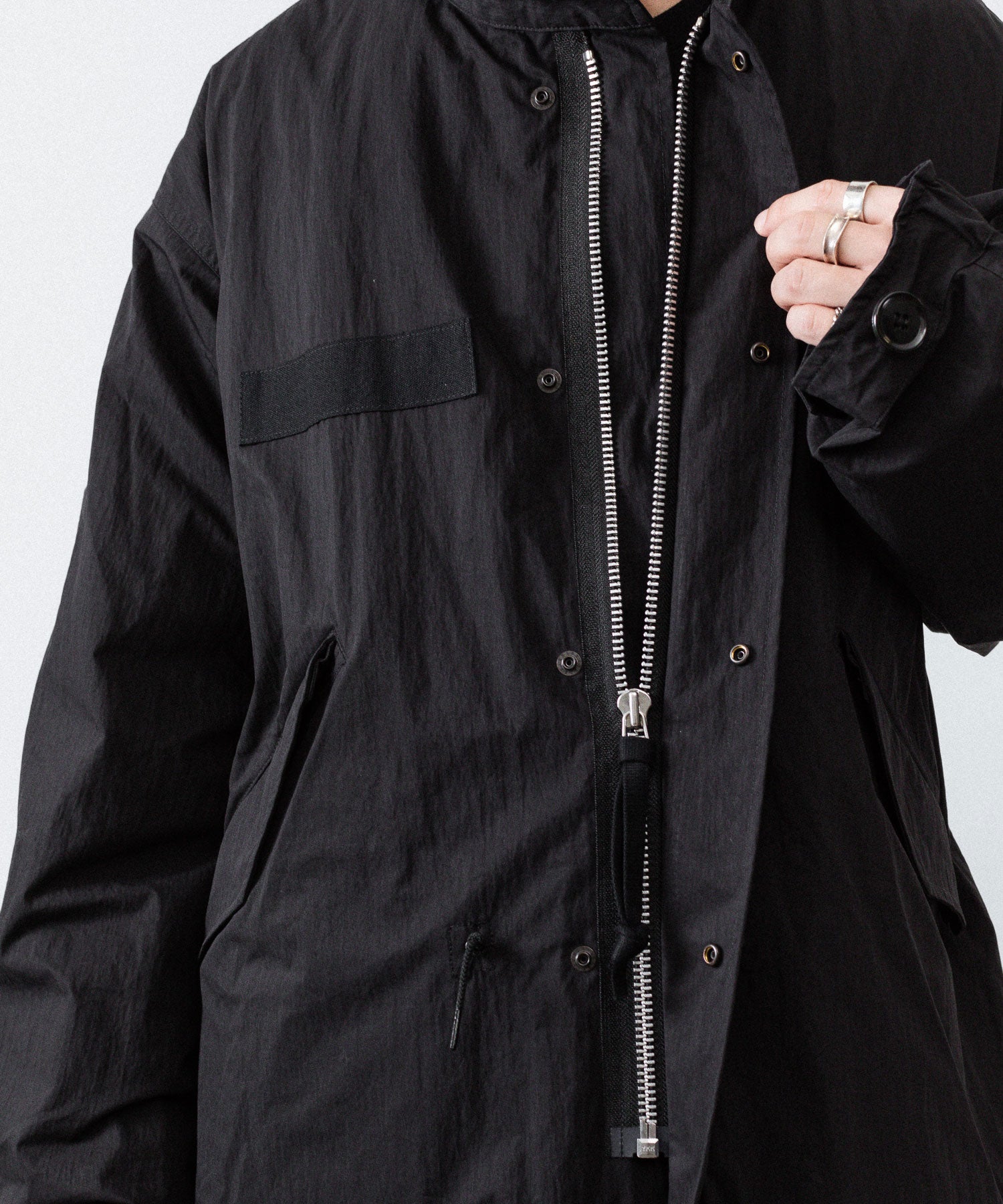 ANTHEM A アンセムエー NYLON COTTON MILITARY OVER COATのBLACK公式通販サイトsession福岡セレクトショップ