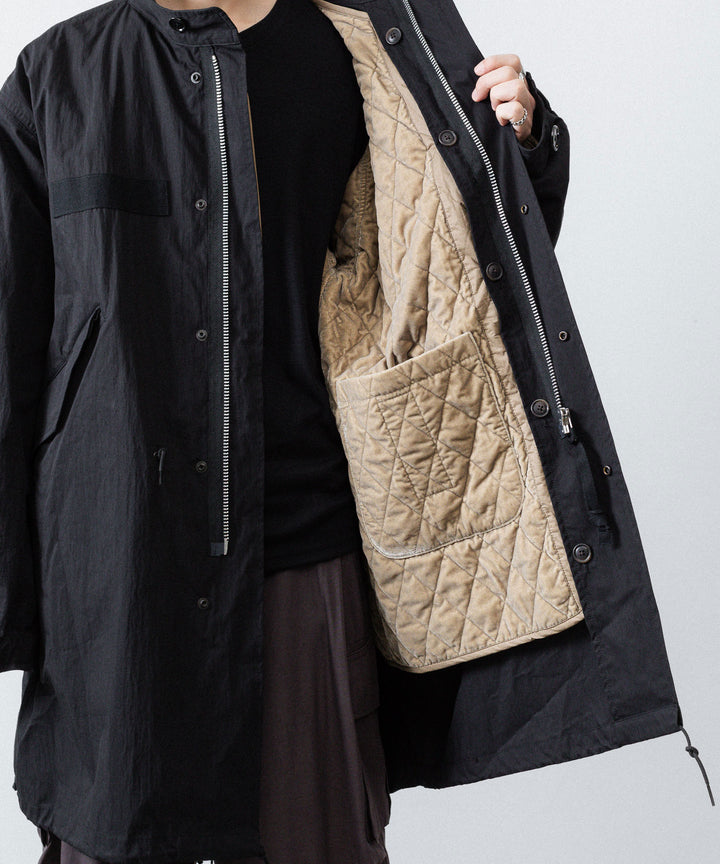 ANTHEM A アンセムエー NYLON COTTON MILITARY OVER COATのBLACK公式通販サイトsession福岡セレクトショップ