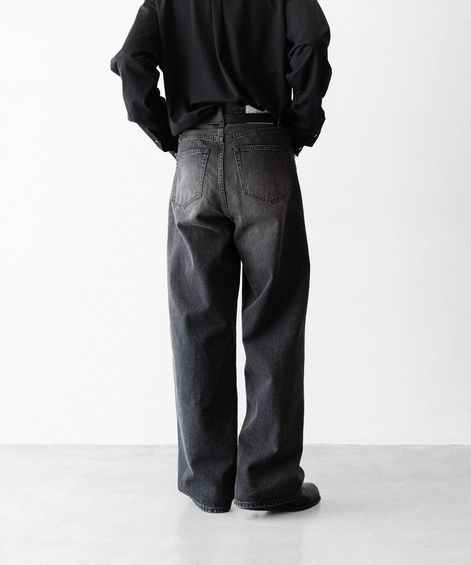 ssstein / シュタイン】WIDE DENIM JEANS - BLACK | 公式通販サイト