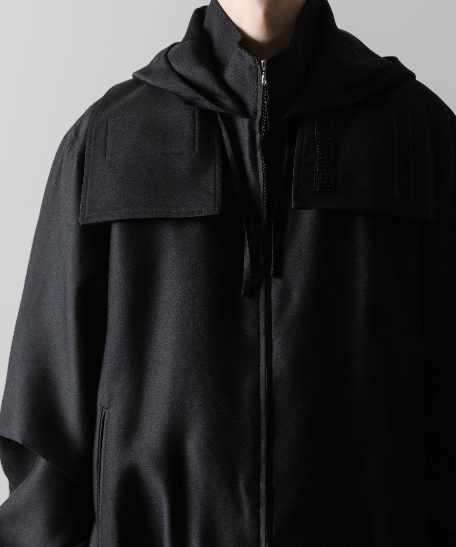 ssstein(シュタイン)のW/R/SI DOUBLE WEAVE HOODED JACKET - BLACKの公式通販サイトsession福岡セレクトショップ