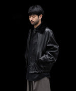 画像をギャラリービューアに読み込む, ssstein(シュタイン)のMOUTON COLLAR SHEEP LEATHER ZIP JACKET - BLACKの公式通販サイトsession福岡セレクトショップ
