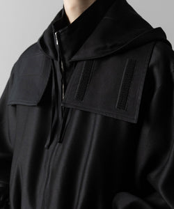 ssstein(シュタイン)のW/R/SI DOUBLE WEAVE HOODED JACKET - BLACKの公式通販サイトsession福岡セレクトショップ