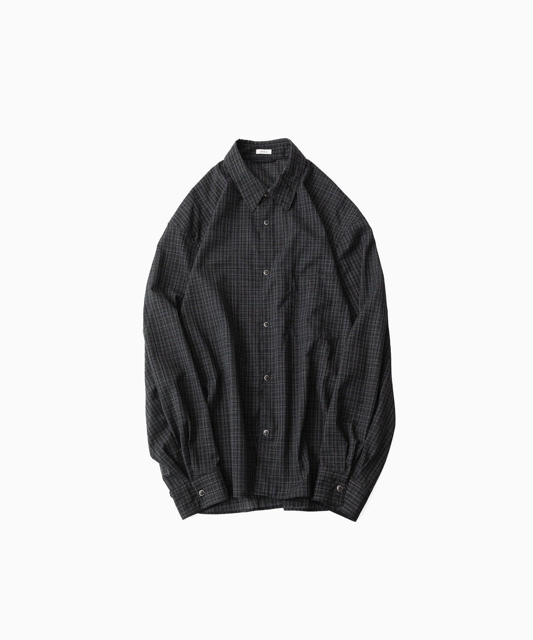 phebus- フィーバスのWOOL POLY TROPICAL SHIRTのDARK CHECK公式通販サイトsession福岡セレクトショップ