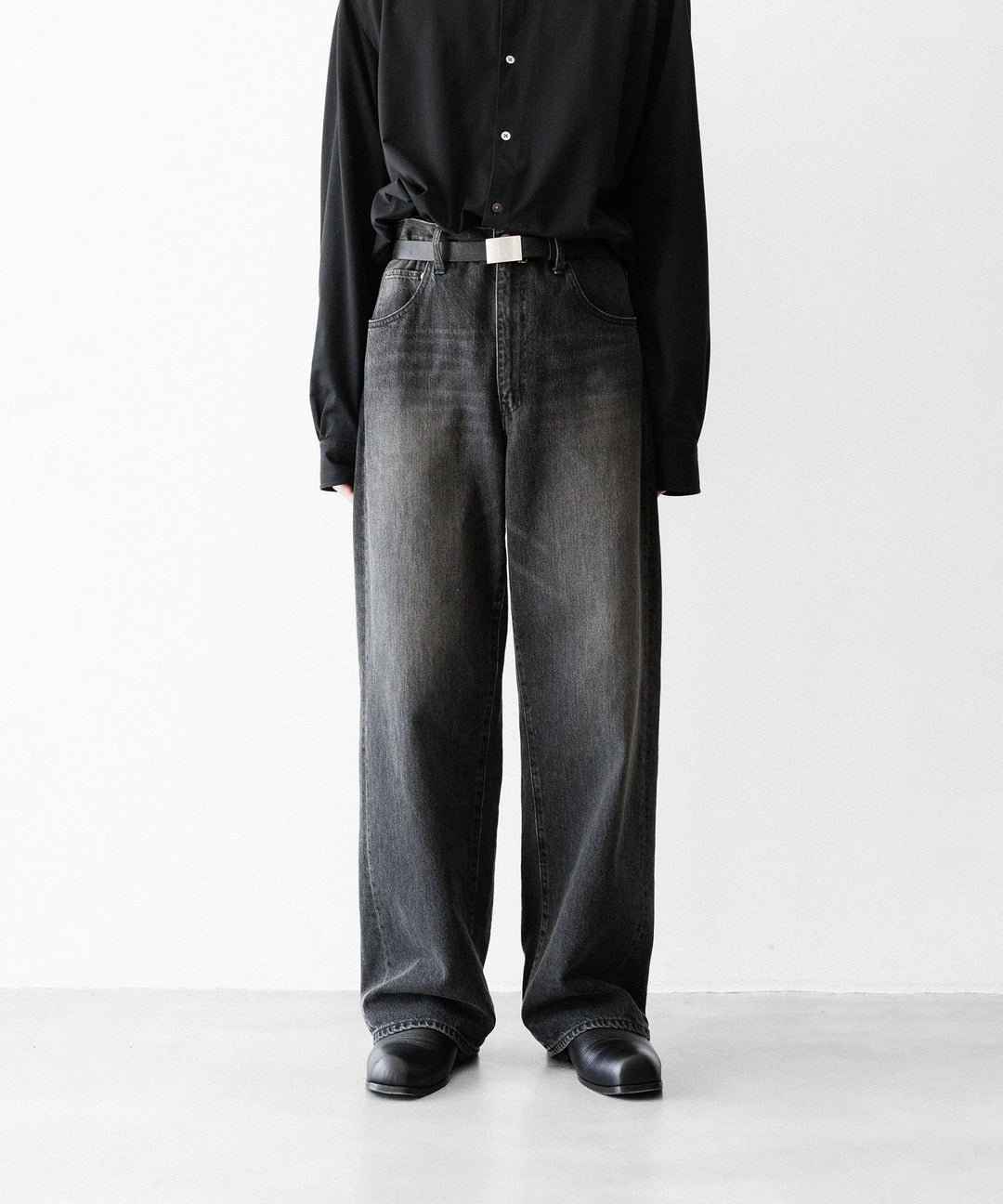 ssstein(シュタイン)のWIDE DENIM JEANS - BLACKの公式通販サイトsession福岡セレクトショップ