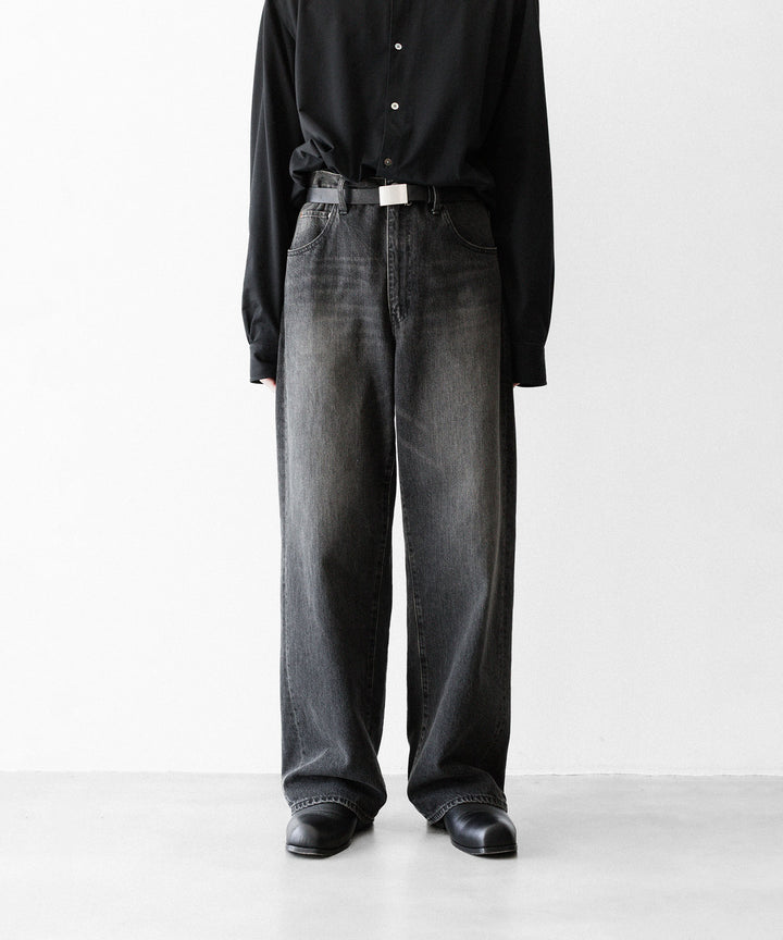 ssstein(シュタイン)のWIDE DENIM JEANS - BLACKの公式通販サイトsession福岡セレクトショップ