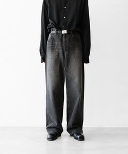 ssstein / シュタイン】WIDE DENIM JEANS - BLACK | 公式通販サイト