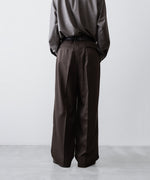 画像をギャラリービューアに読み込む, ssstein(シュタイン)のLONG WIDE TROUSERS (2/60 WOOL GABARDINE) - MILITARY KHAKIの公式通販サイトsession福岡セレクトショップ
