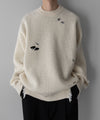 【stein】MILLED DAMAGE KNIT LS - OFF