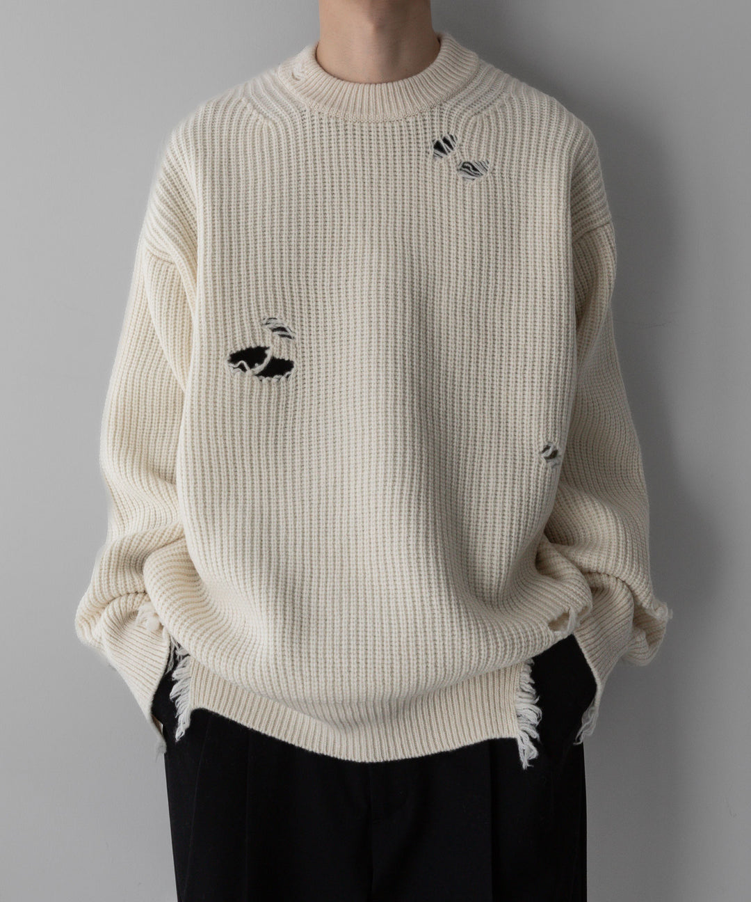 stein(シュタイン)の24SSコレクションMILLED DAMAGE KNIT LSのOFF 公式通販サイトsession福岡セレクトショップ