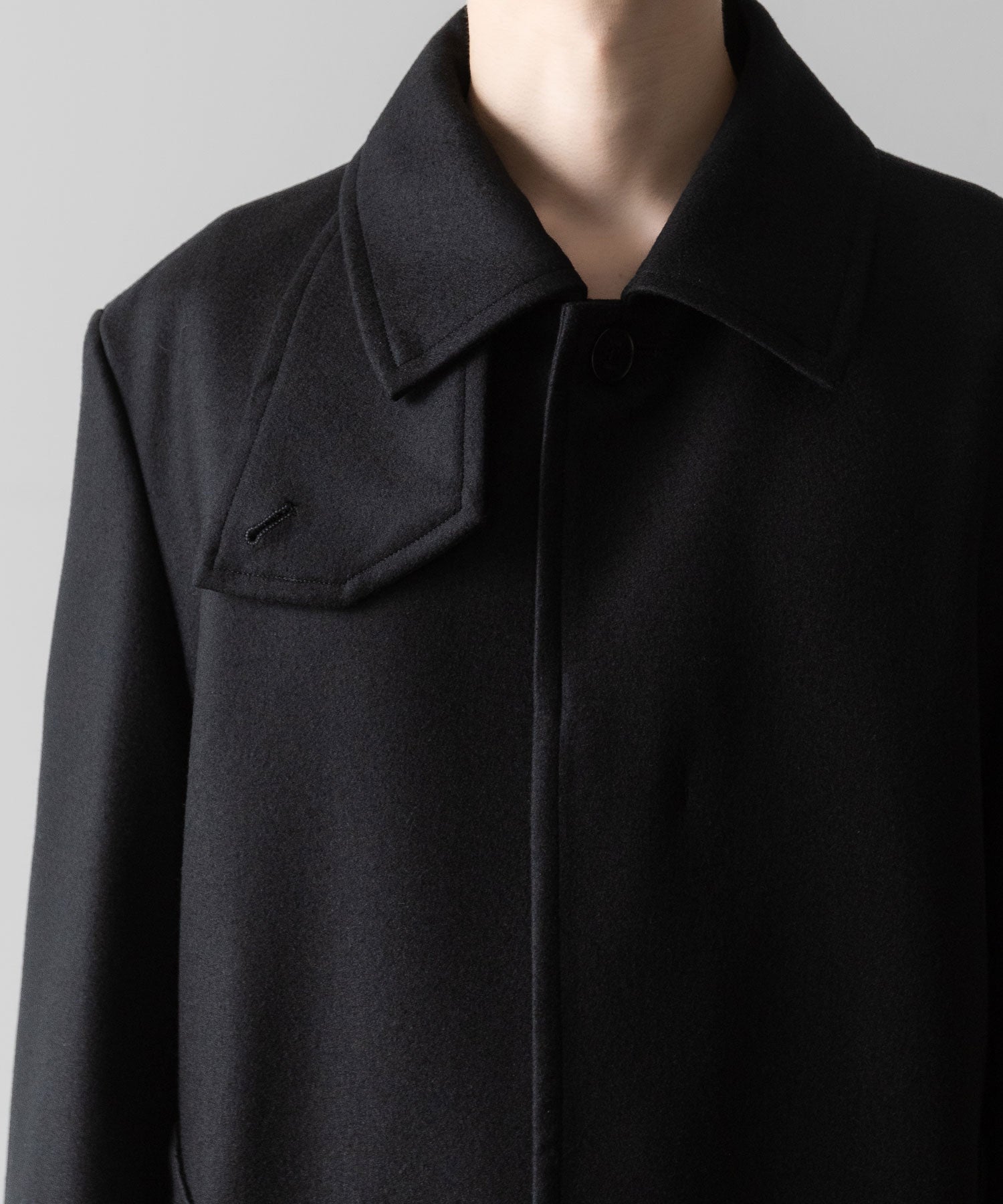 VEIN ヴェインのWO DOUBLE MELTON MAXI COAT - BLACKの公式通販サイトsession福岡セレクトショップ