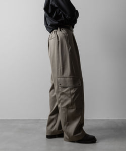 ssstein(シュタイン)のCARGO POCKET WIDE EASY TROUSERS - TAUPE BEIGEの公式通販サイトsession福岡セレクトショップ