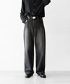 【ssstein】 WIDE DENIM JEANS - BLACK
