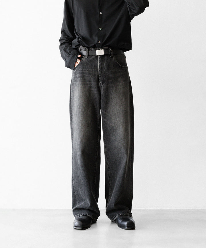 ssstein(シュタイン)のWIDE DENIM JEANS - BLACKの公式通販サイトsession福岡セレクトショップ