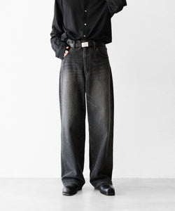 ssstein / シュタイン】WIDE DENIM JEANS - BLACK | 公式通販サイト