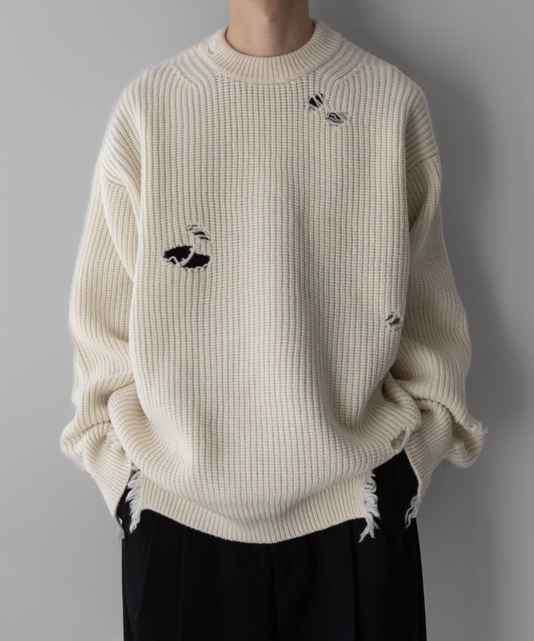 stein(シュタイン)の24SSコレクションMILLED DAMAGE KNIT LSのOFF 公式通販サイトsession福岡セレクトショップ