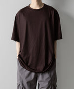 画像をギャラリービューアに読み込む, 【KANEMASA PHIL.】36G WOOL SILKY TEE - BROWN
