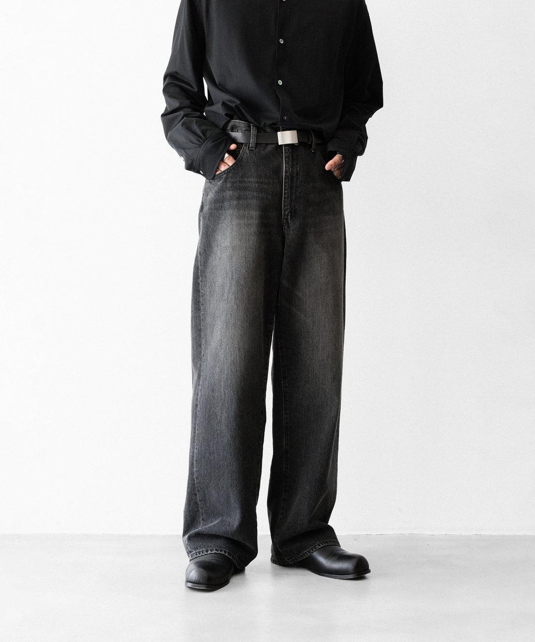 ssstein(シュタイン)のWIDE DENIM JEANS - BLACKの公式通販サイトsession福岡セレクトショップ