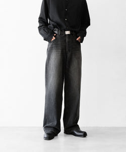 ssstein / シュタイン】WIDE DENIM JEANS - BLACK | 公式通販サイト