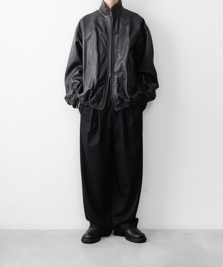ssstein(シュタイン)のSHEEP LEATHER STAND COLLAR JACKET - BLACKの公式通販サイトsession福岡セレクトショップ