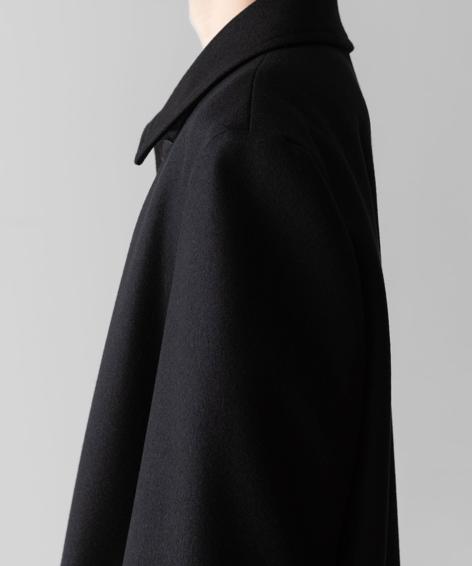 VEIN ヴェインのWO DOUBLE MELTON MAXI COAT - BLACKの公式通販サイトsession福岡セレクトショップ