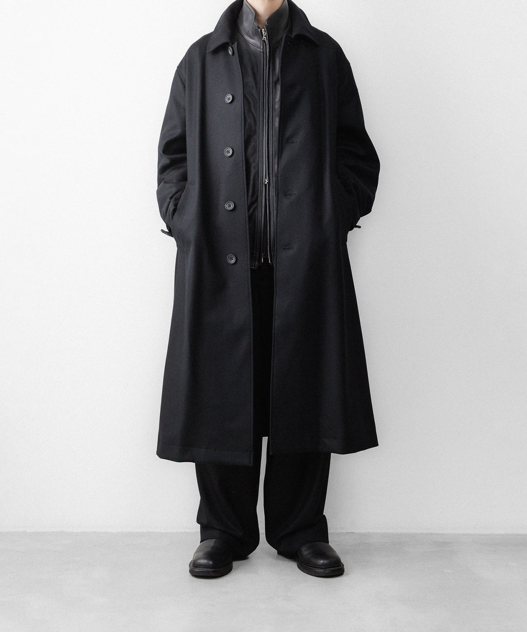 ssstein(シュタイン)のSHEEP LEATHER STAND COLLAR JACKET - BLACKの公式通販サイトsession福岡セレクトショップ
