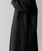 画像をギャラリービューアに読み込む, VEIN ヴェインのWO DOUBLE MELTON MAXI COAT - BLACKの公式通販サイトsession福岡セレクトショップ
