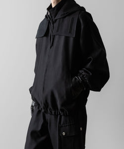 ssstein(シュタイン)のW/R/SI DOUBLE WEAVE HOODED JACKET - BLACKの公式通販サイトsession福岡セレクトショップ