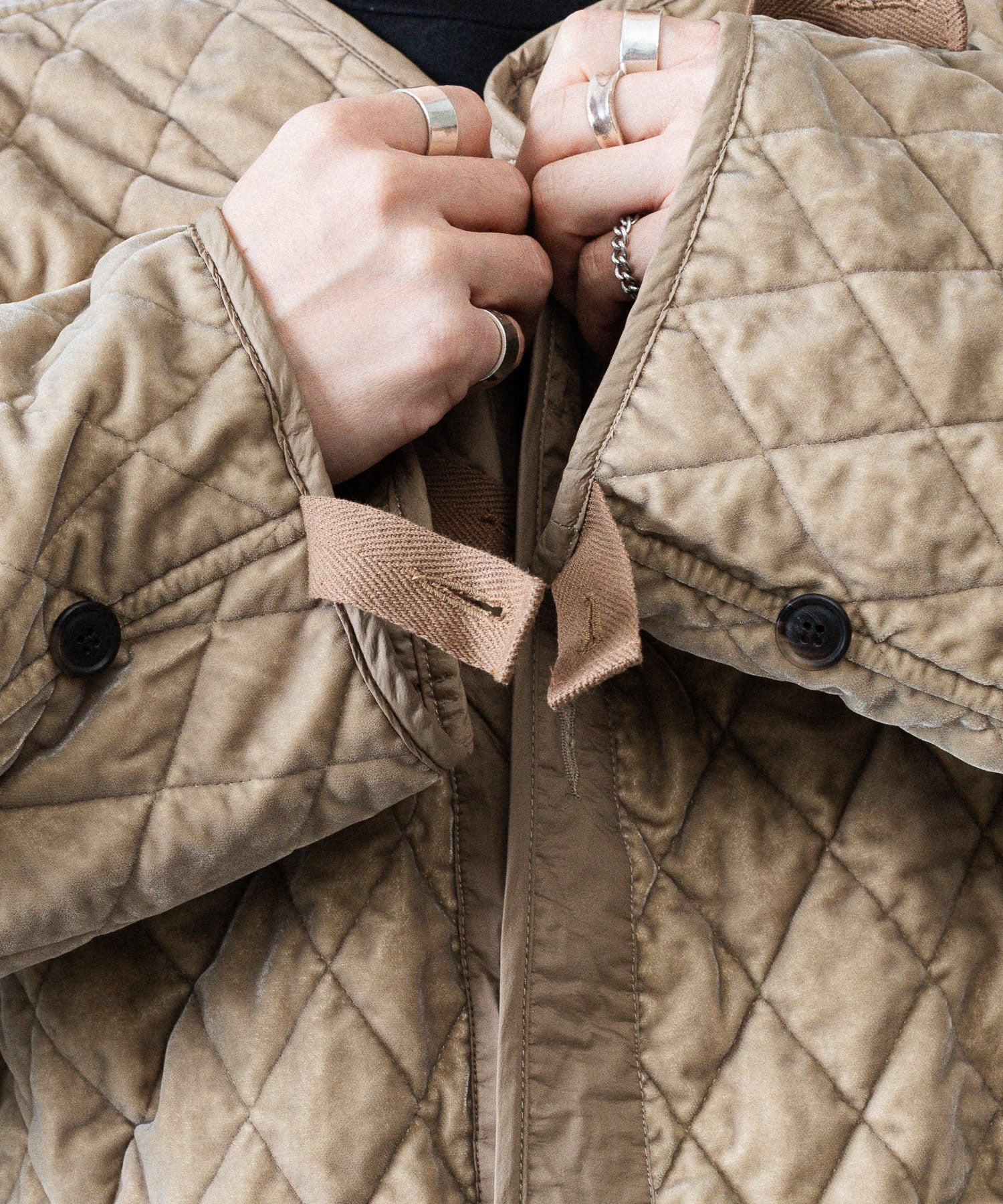 ANTHEM A アンセムエー NYLON COTTON MILITARY OVER COATのBLACK公式通販サイトsession福岡セレクトショップ