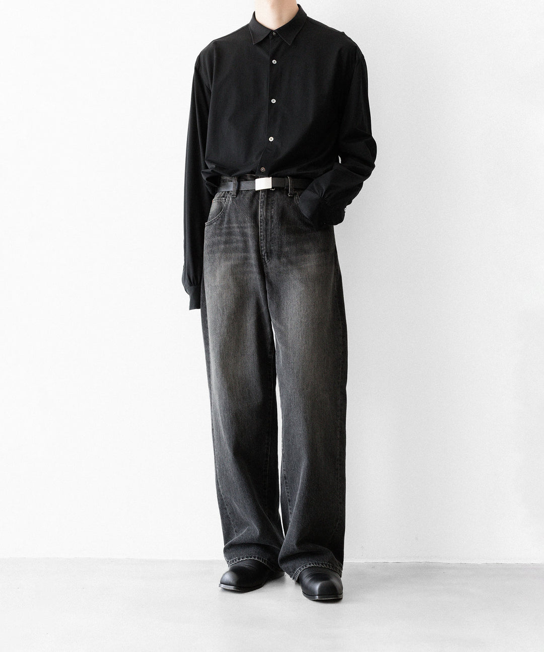 ssstein(シュタイン)のWIDE DENIM JEANS - BLACKの公式通販サイトsession福岡セレクトショップ