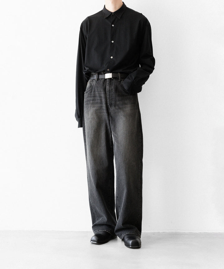 ssstein(シュタイン)のWIDE DENIM JEANS - BLACKの公式通販サイトsession福岡セレクトショップ