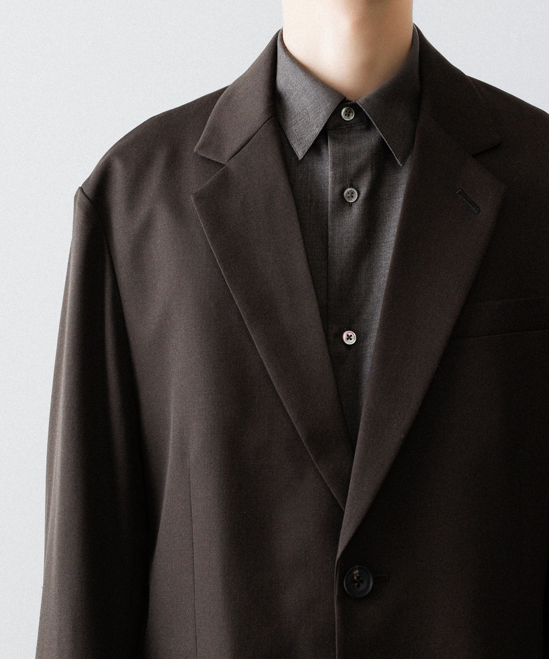 ssstein(シュタイン)のOVERSIZED SINGLE BREASTED JACKET (2/60 WOOL GABARDINE) - MILITARY KHAKIの公式通販サイトsession福岡セレクトショップ