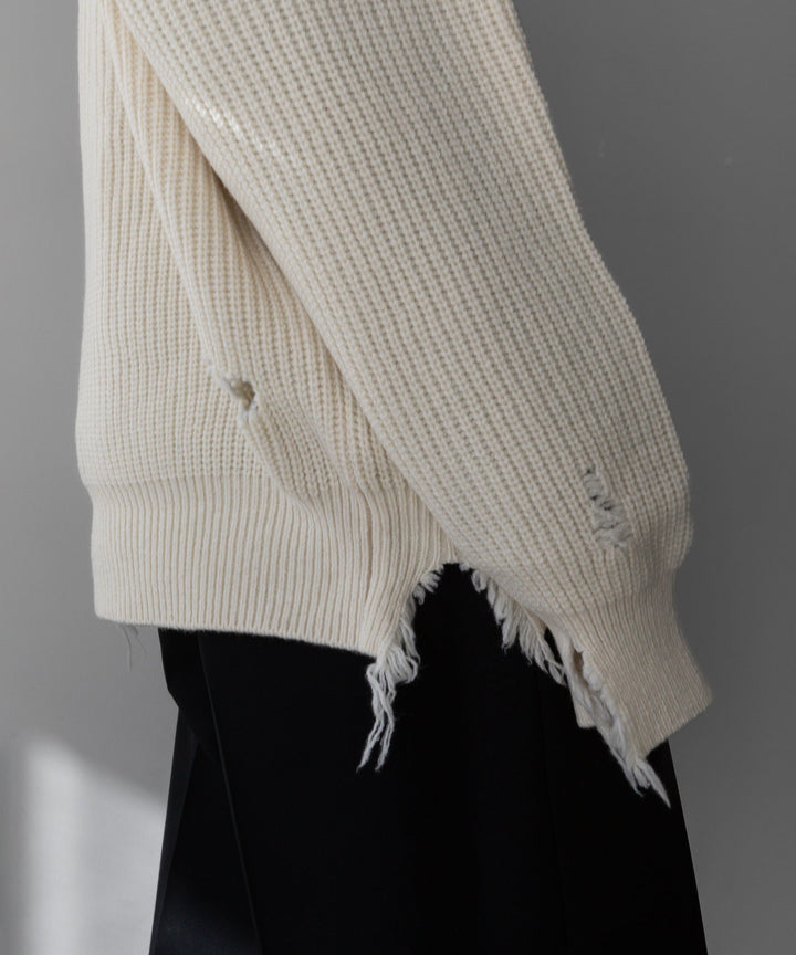 stein(シュタイン)の24SSコレクションMILLED DAMAGE KNIT LSのOFF 公式通販サイトsession福岡セレクトショップ