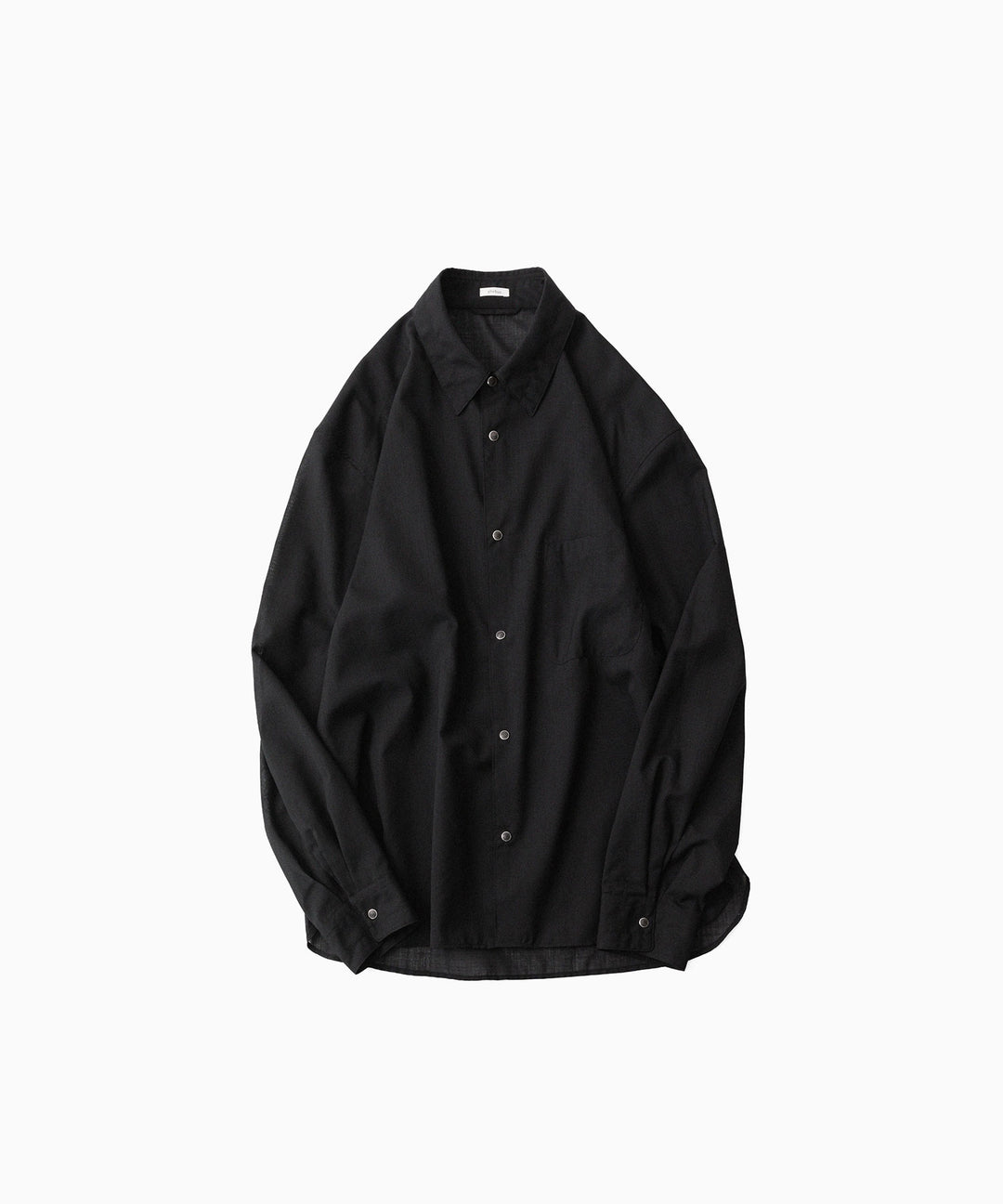 phebus フィーバスのWOOL POLY TROPICAL SHIRTのBLACK 公式通販サイトsession福岡セレクトショップ