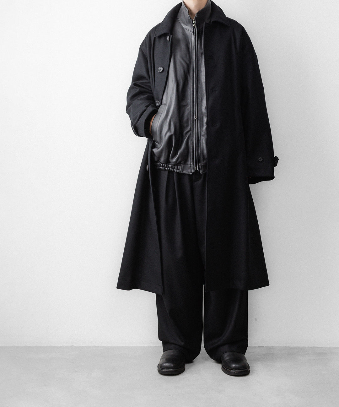 ssstein(シュタイン)のSHEEP LEATHER STAND COLLAR JACKET - BLACKの公式通販サイトsession福岡セレクトショップ