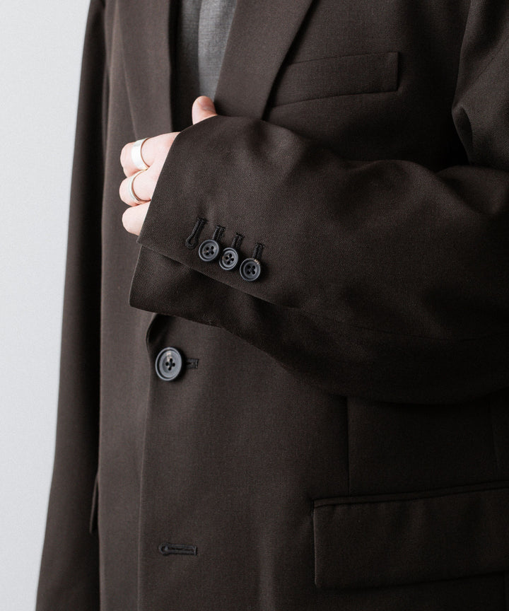 ssstein(シュタイン)のOVERSIZED SINGLE BREASTED JACKET (2/60 WOOL GABARDINE) - MILITARY KHAKIの公式通販サイトsession福岡セレクトショップ