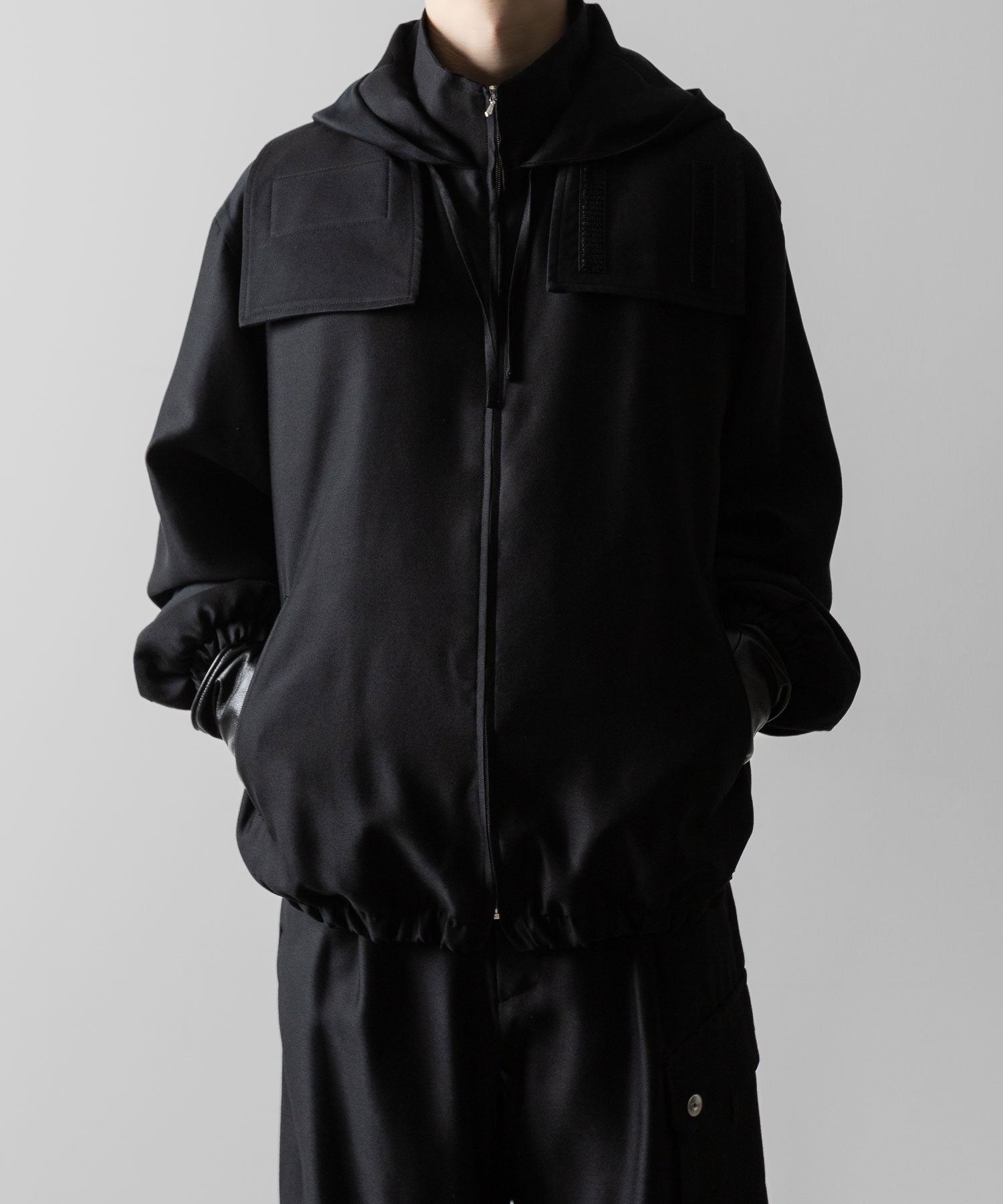 ssstein(シュタイン)のW/R/SI DOUBLE WEAVE HOODED JACKET - BLACKの公式通販サイトsession福岡セレクトショップ