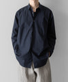 【INTÉRIM】    VINTAGE COTTON POPLIN L/S REGULAR COLLAR SHIRT - D.BLUE