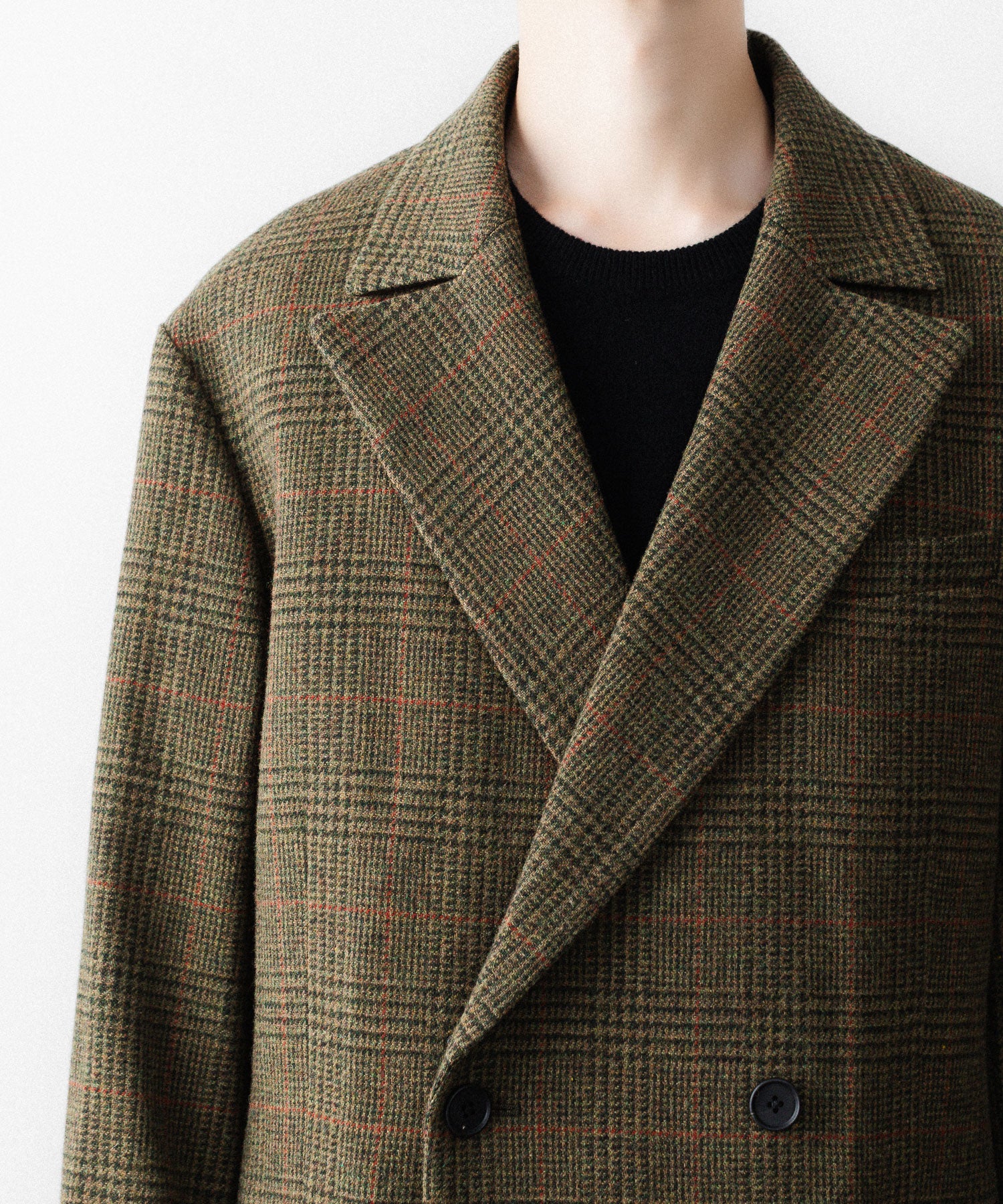 ssstein / シュタイン】BRITISH TWEED OVERSIZED PEAK LAPEL JACKET