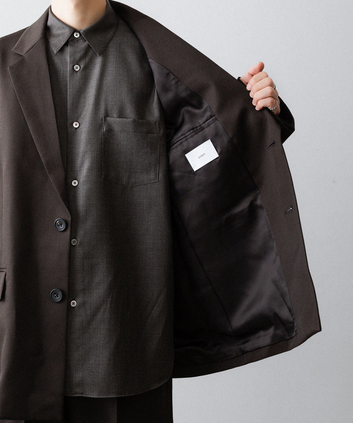 ssstein(シュタイン)のOVERSIZED SINGLE BREASTED JACKET (2/60 WOOL GABARDINE) - MILITARY KHAKIの公式通販サイトsession福岡セレクトショップ
