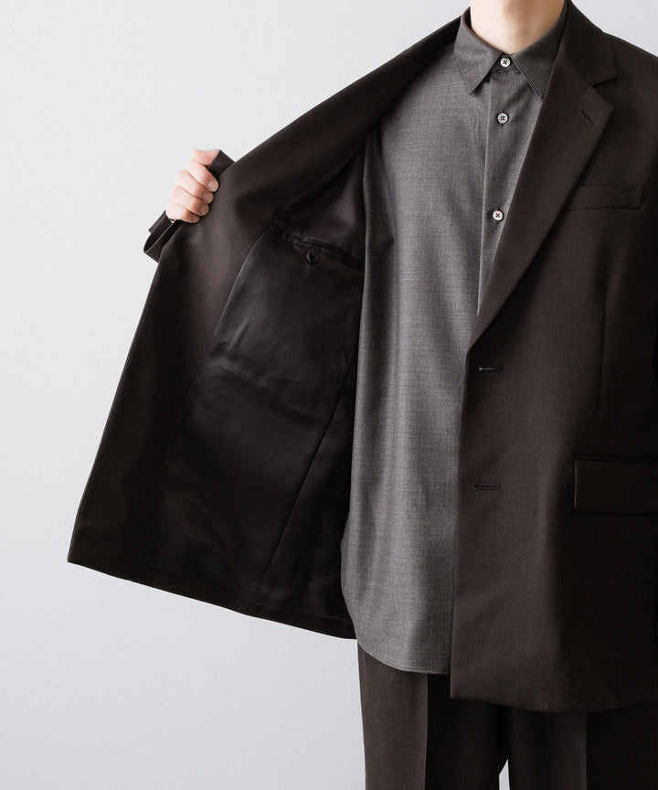 ssstein(シュタイン)のOVERSIZED SINGLE BREASTED JACKET (2/60 WOOL GABARDINE) - MILITARY KHAKIの公式通販サイトsession福岡セレクトショップ