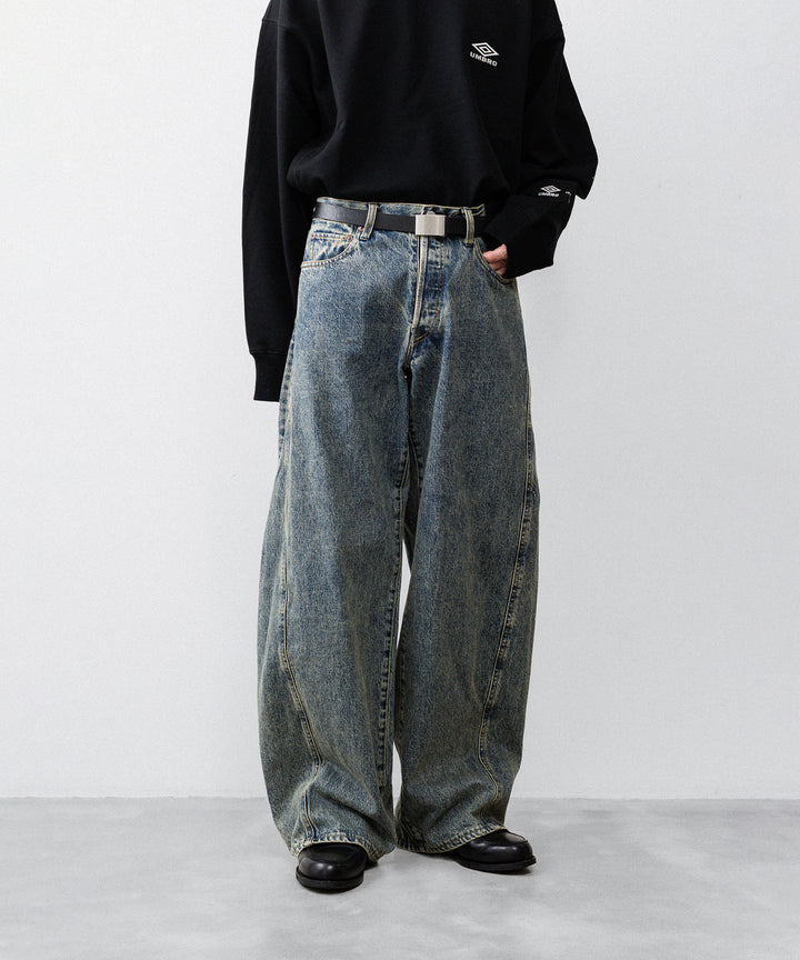 ssstein×UMBRO(シュタイン×アンブロ)のDEFORMATION WIDE DENIM JEANS - INDIGOの公式通販サイトsession福岡セレクトショップ