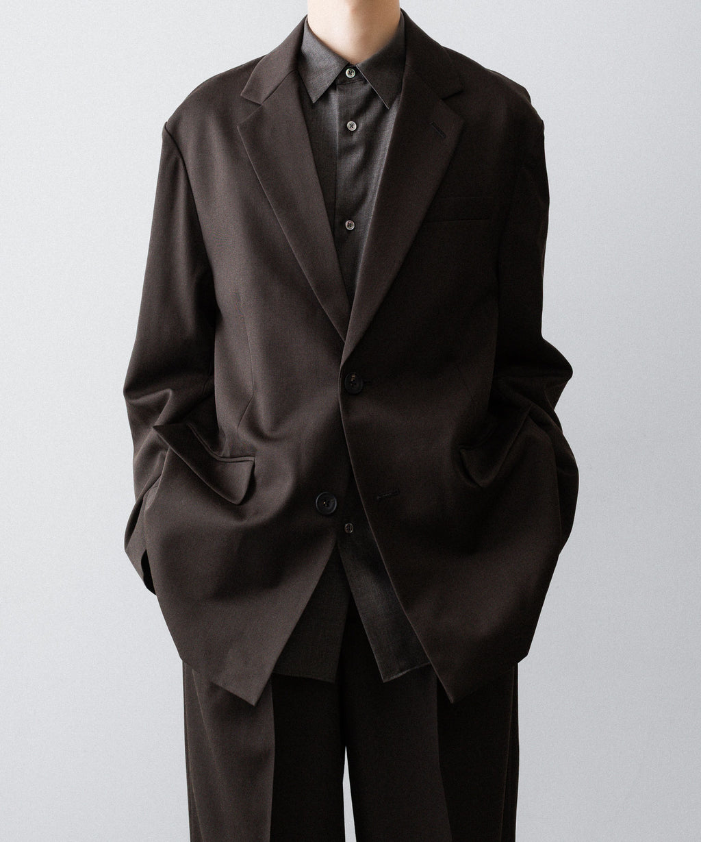 ssstein(シュタイン)のOVERSIZED SINGLE BREASTED JACKET (2/60 WOOL GABARDINE) - MILITARY KHAKIの公式通販サイトsession福岡セレクトショップ