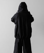 画像をギャラリービューアに読み込む, ssstein(シュタイン)のW/R/SI DOUBLE WEAVE HOODED JACKET - BLACKの公式通販サイトsession福岡セレクトショップ
