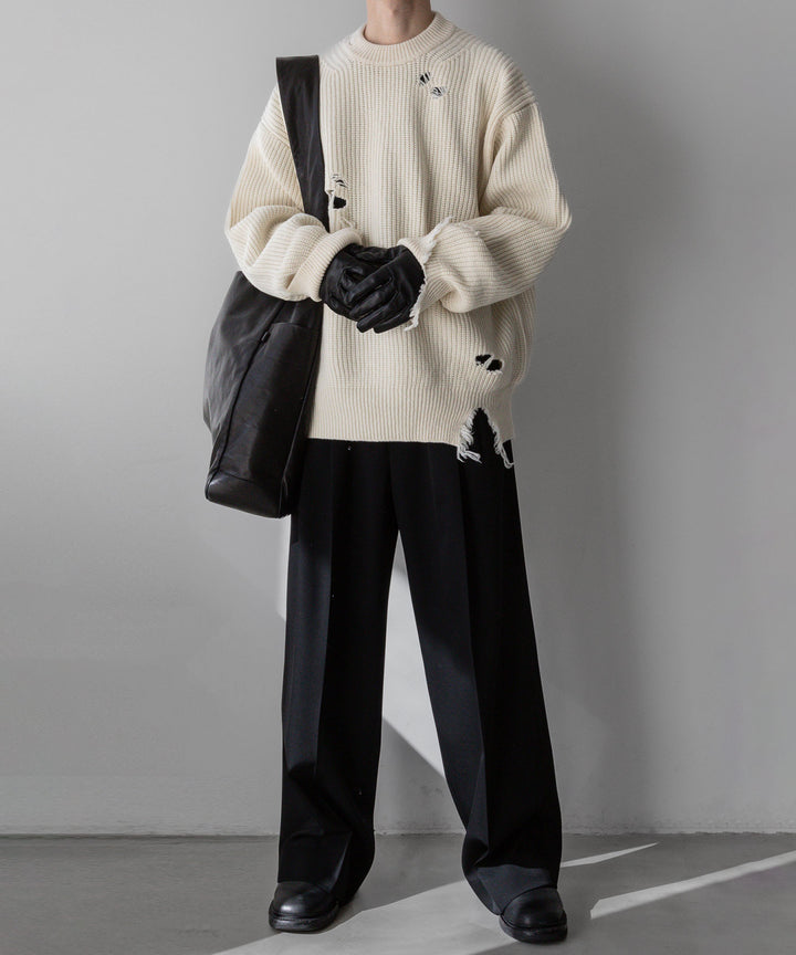stein(シュタイン)の24SSコレクションMILLED DAMAGE KNIT LSのOFF 公式通販サイトsession福岡セレクトショップ