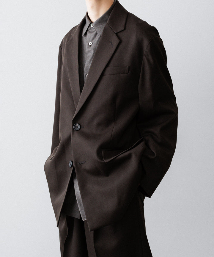 ssstein(シュタイン)のOVERSIZED SINGLE BREASTED JACKET (2/60 WOOL GABARDINE) - MILITARY KHAKIの公式通販サイトsession福岡セレクトショップ